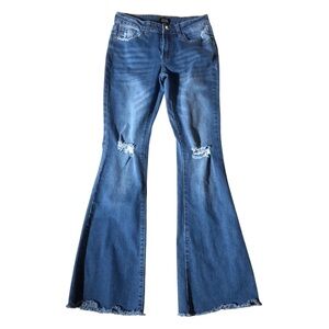 Simple Society low rise flare distressed jeans Size 3/26